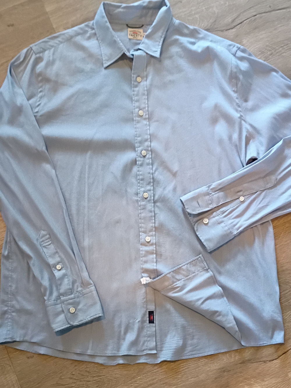 Faherty Pale Blue  Men's Movement Classic Button-Down Dress Shirt Sz XL